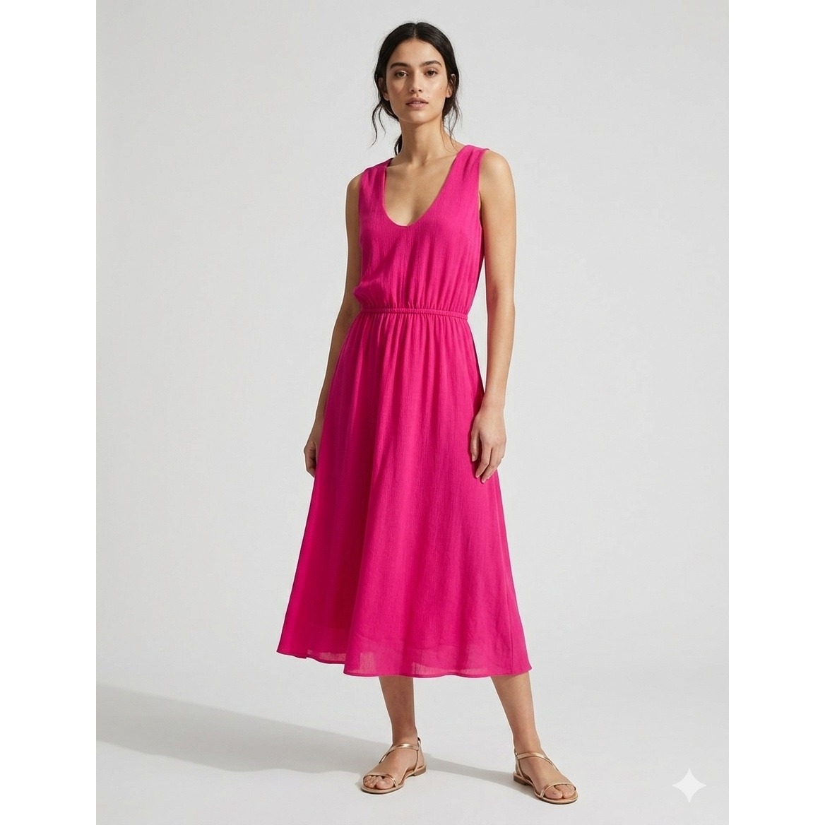 Scotch & Soda Midi Dress Womens Small Pink New